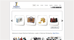 Desktop Screenshot of impactelectrical.co.uk